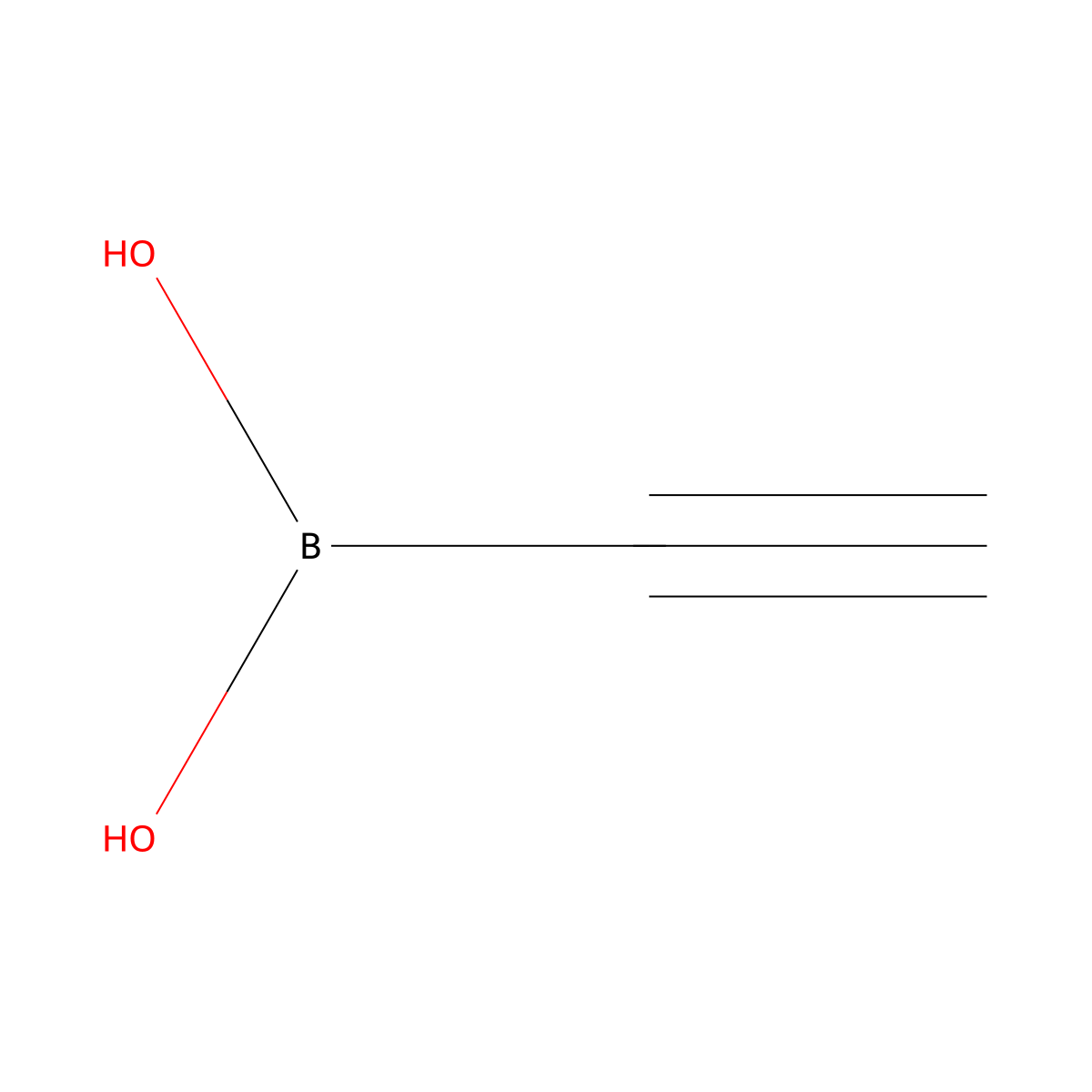 Ethynylboronic acid molecular structure, CAS 4453-96-7