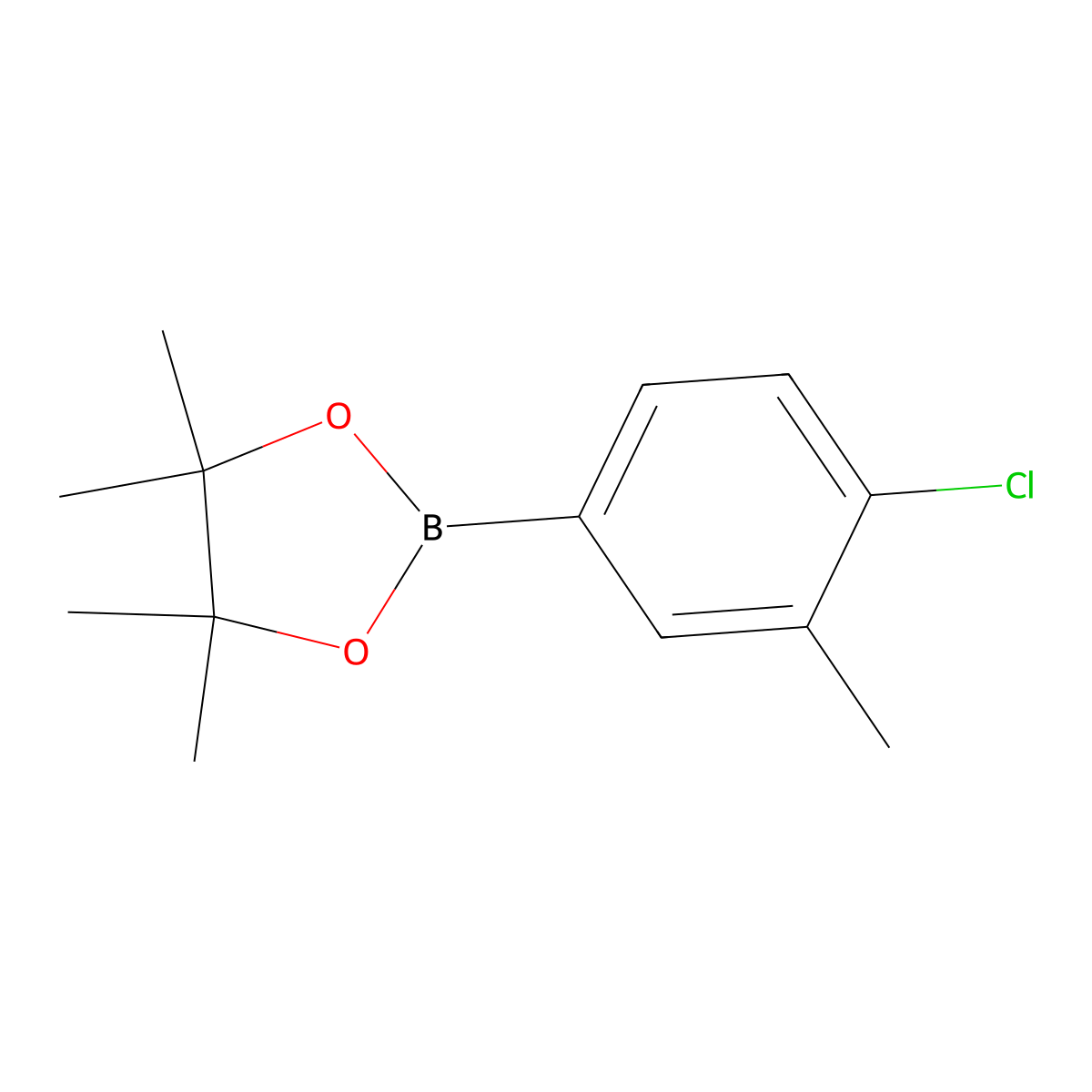 2-(4-Chloro-3-methylphenyl)-4,4,5,5-tetramethyl-1,3,2-dioxaborolane molecular structure, CAS 445303-11-7