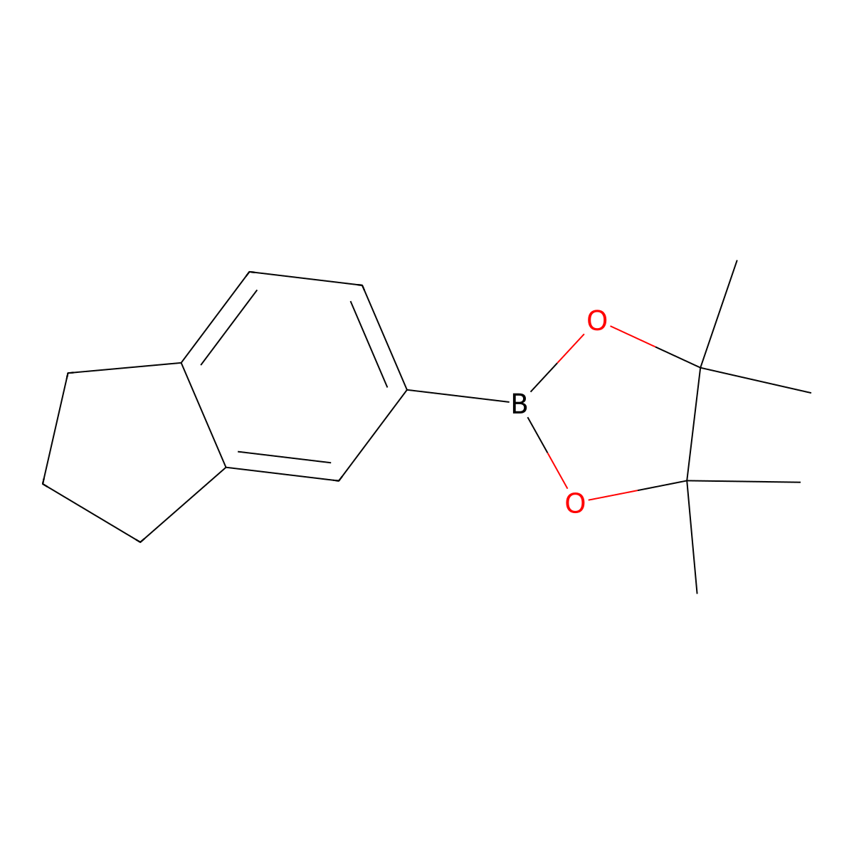 2-(2,3-Dihydro-1H-inden-5-YL)-4,4,5,5-tetramethyl-1,3,2-dioxaborolane molecular structure, CAS 445303-13-9