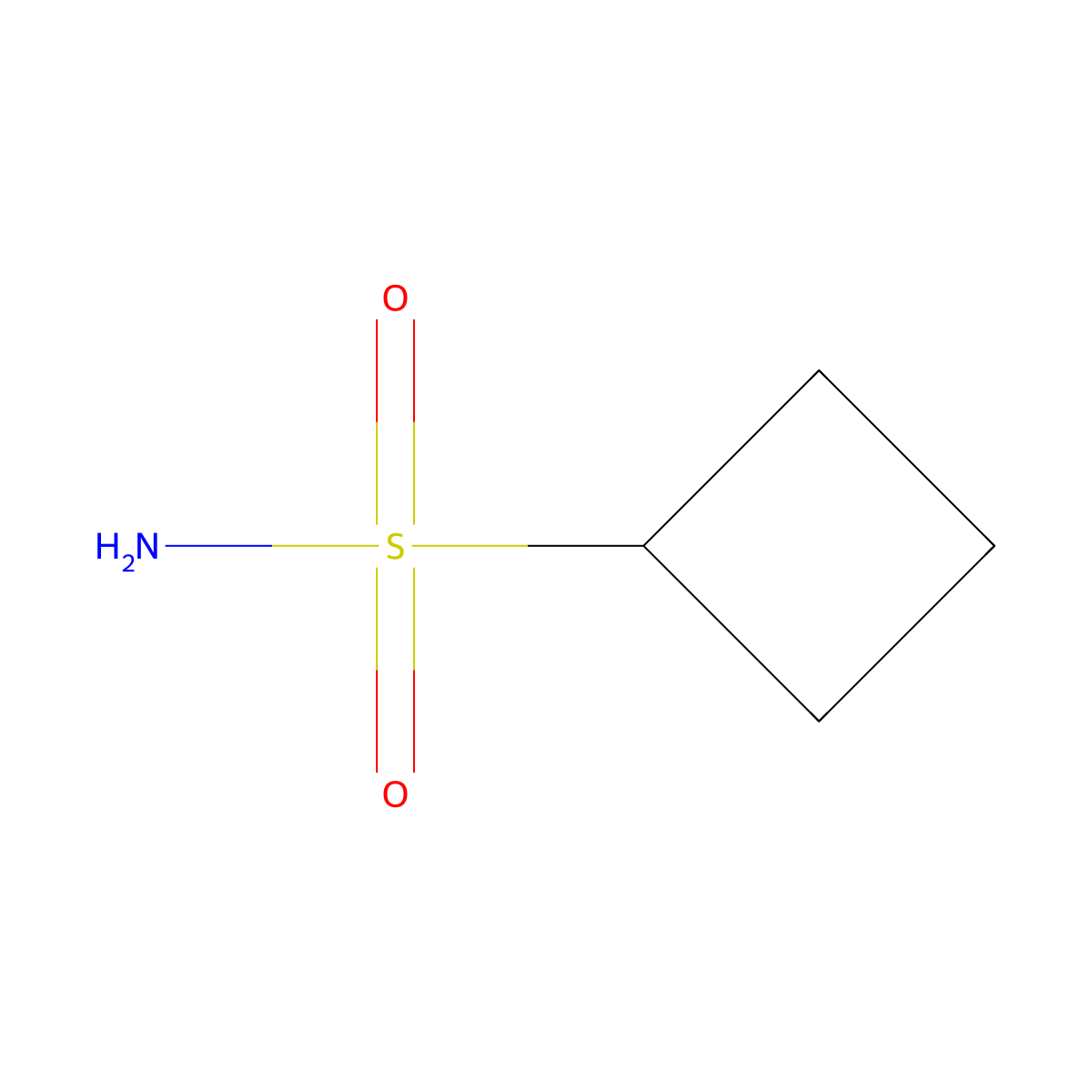 Cyclobutanesulfonamide molecular structure, CAS 445305-91-9