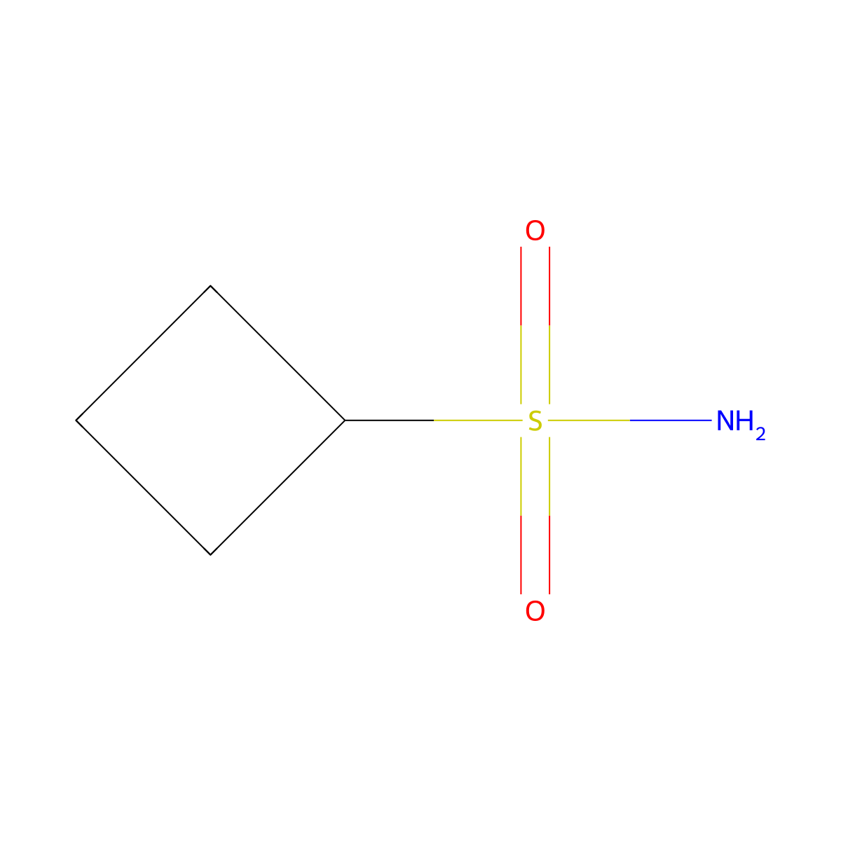 Cyclobutanesulfonamide molecular structure, CAS 445305-91-9