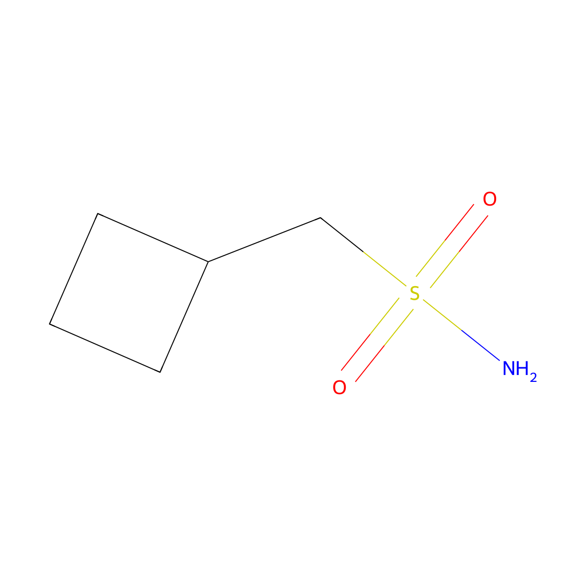 Cyclobutanemethanesulfonamide molecular structure, CAS 445305-92-0