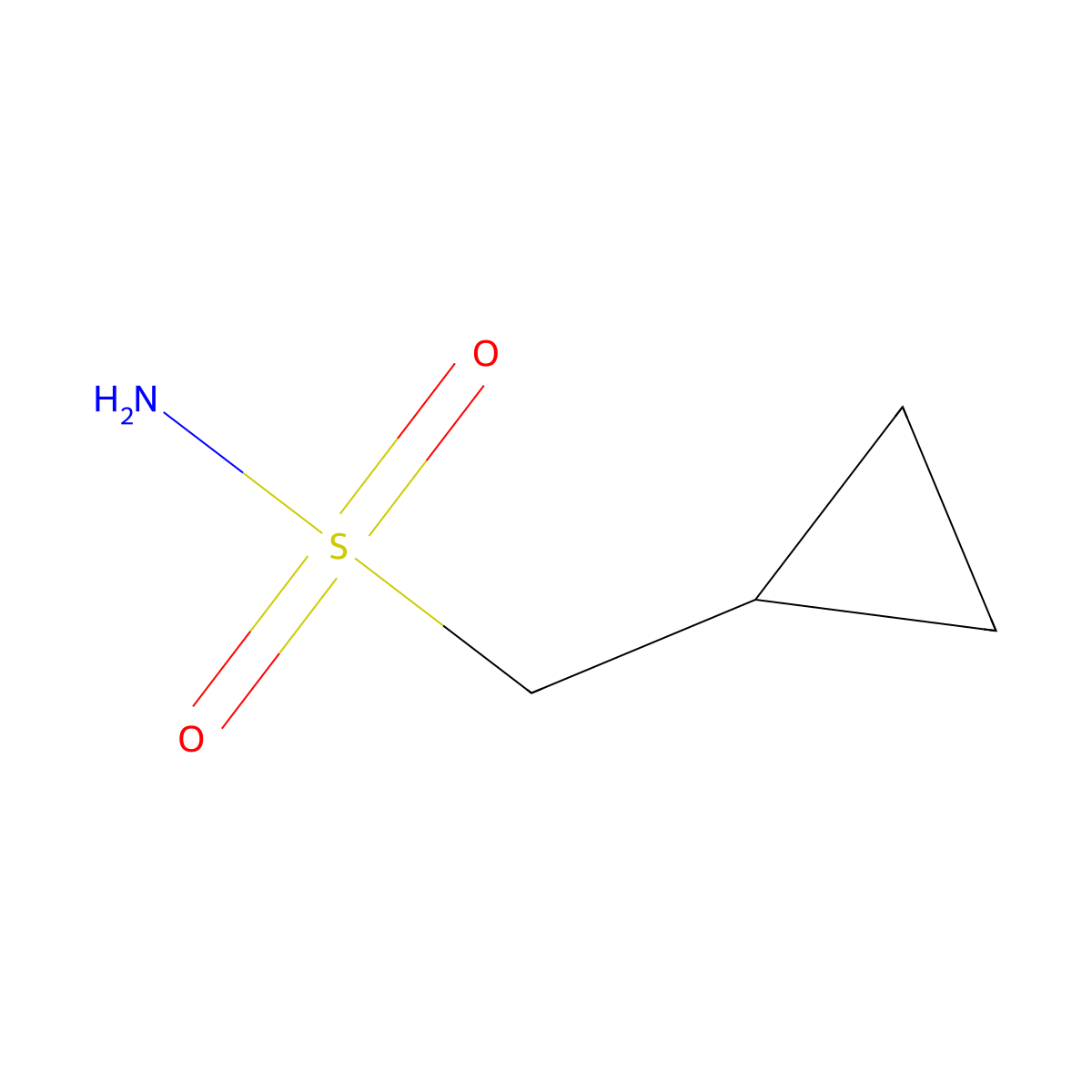 Cyclopropylmethanesulfonamide molecular structure, CAS 445305-93-1