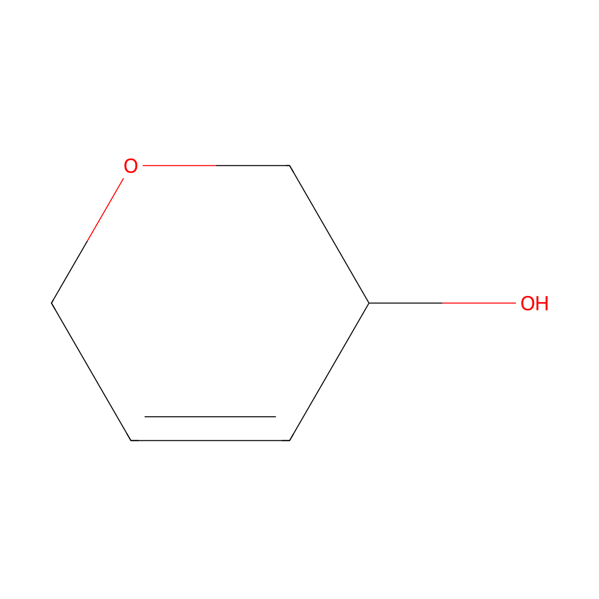 3,6-dihydro-2H-pyran-3-ol molecular structure, CAS 445378-38-1