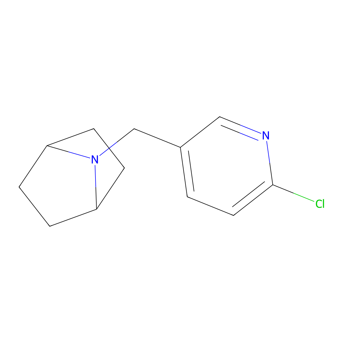 7-[(6-Chloropyridin-3-yl)methyl]-7-azabicyclo[2.2.1]heptane molecular structure, CAS 445387-34-8