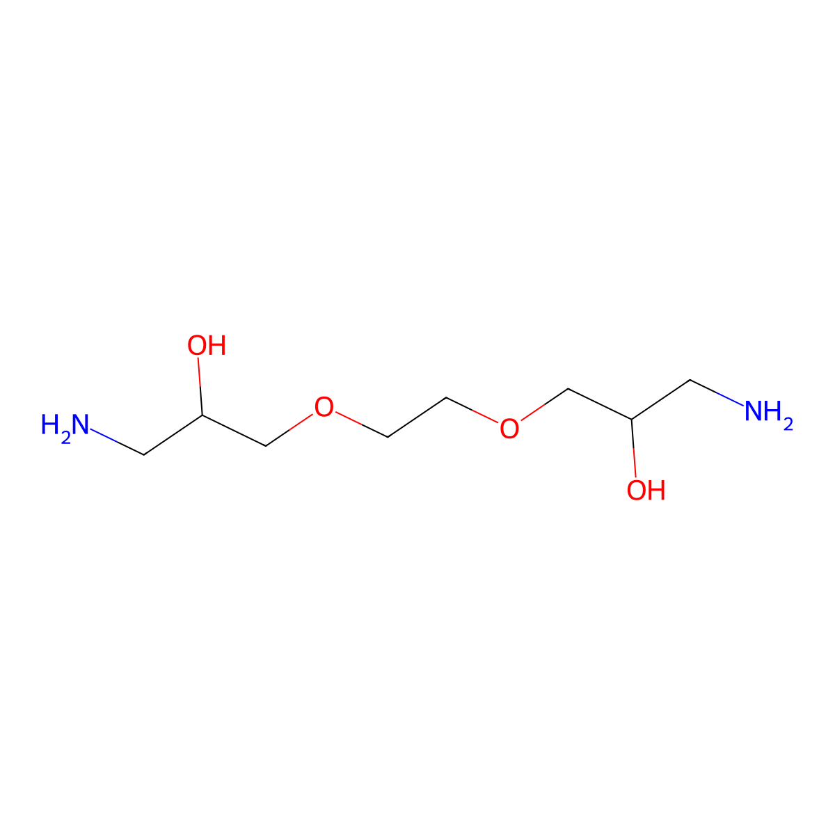 1-Amino-3-[2-(3-amino-2-hydroxypropoxy)ethoxy]propan-2-ol molecular structure, CAS 4454-09-5