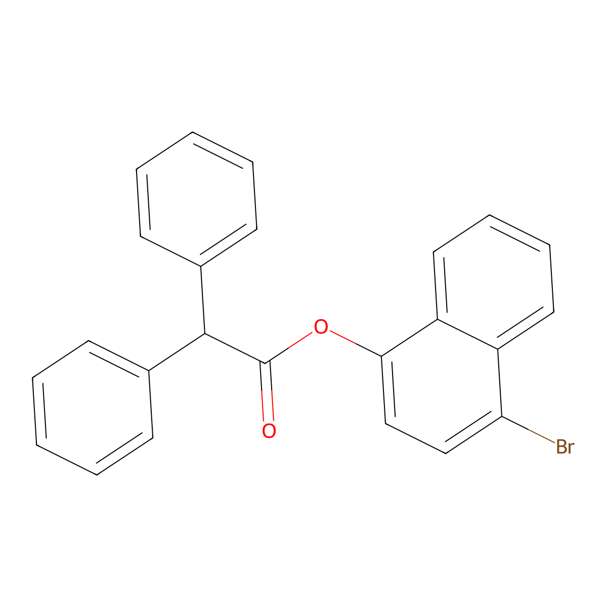 4-Bromo-1-naphthyl diphenylacetate molecular structure, CAS 445409-01-8