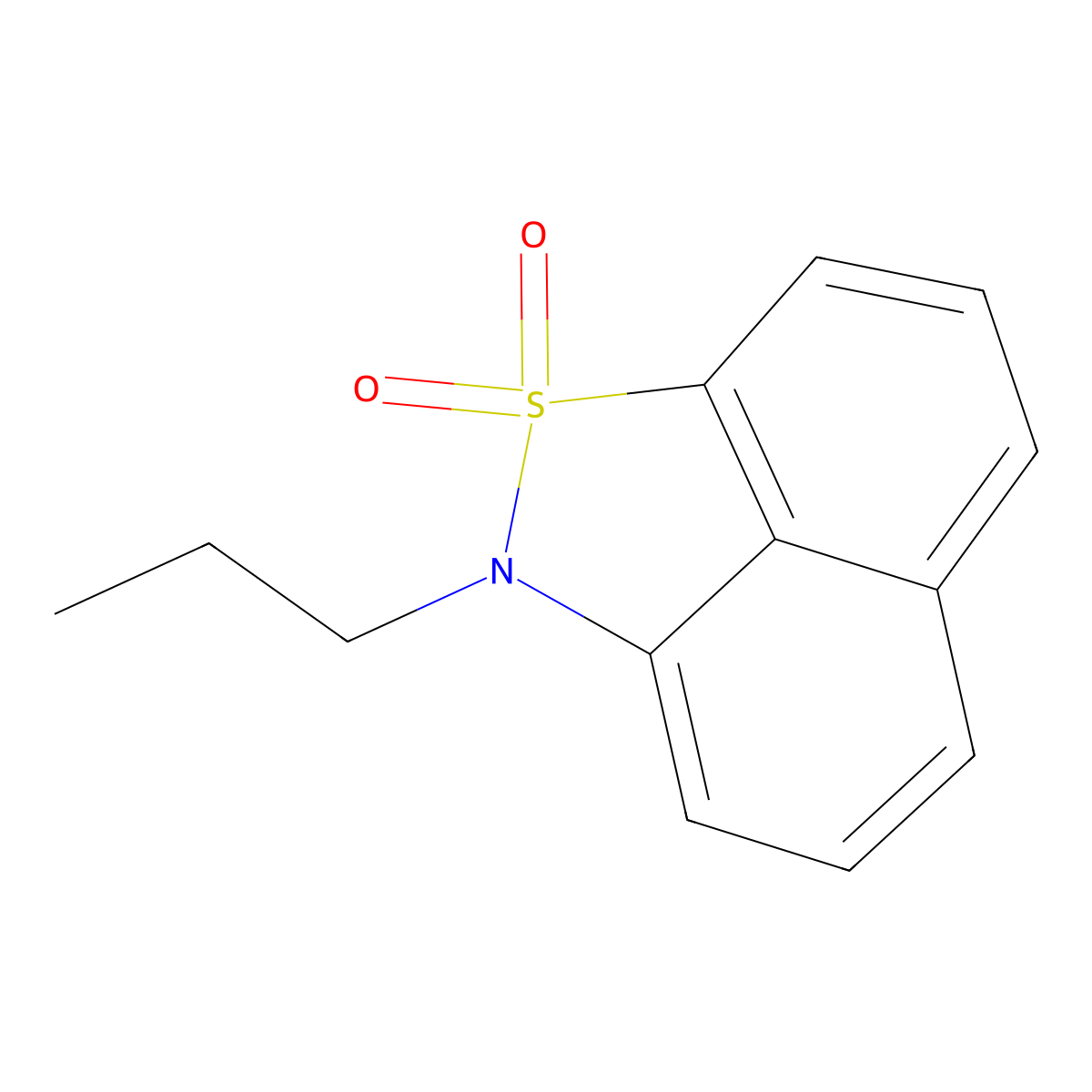 2-Propyl-2H-naphtho[1,8-cd]isothiazole 1,1-dioxide molecular structure, CAS 445411-09-6