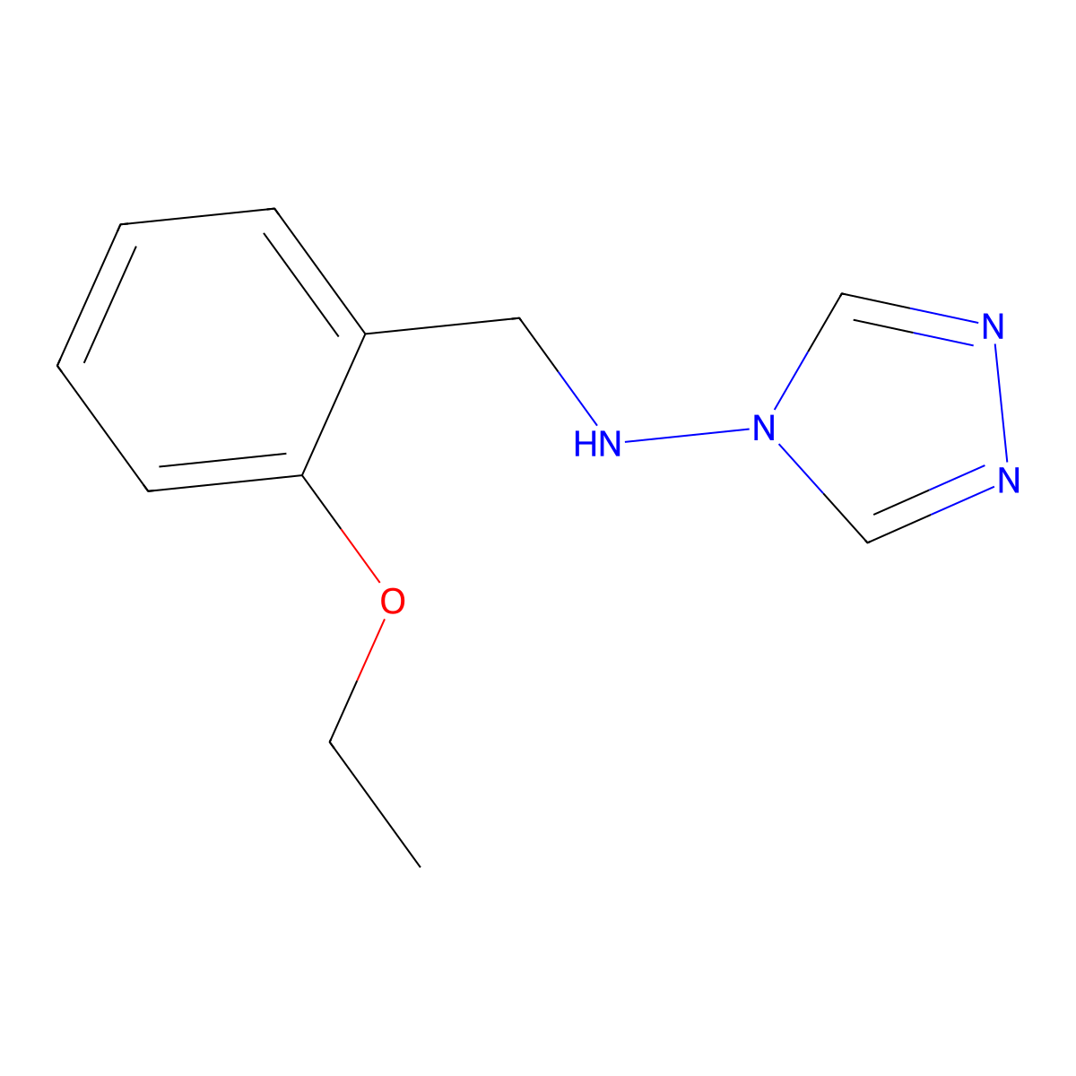 N-[(2-ethoxyphenyl)methyl]-1,2,4-triazol-4-amine molecular structure, CAS 445413-73-0