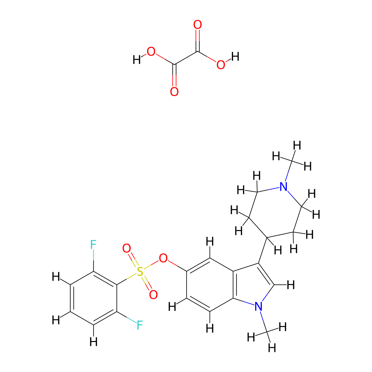 SGS518 (oxalate) molecular structure, CAS 445441-27-0