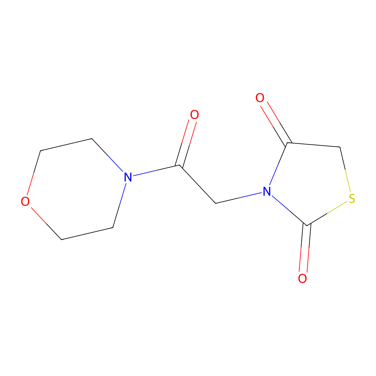 3-[2-(Morpholin-4-yl)-2-oxoethyl]-1,3-thiazolidine-2,4-dione molecular structure, CAS 445456-14-4