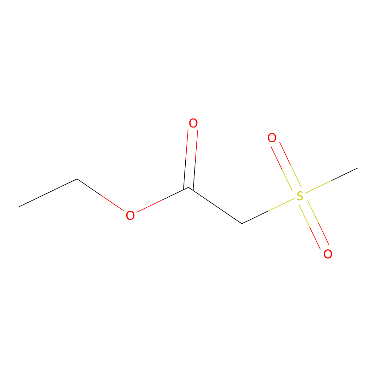 Ethyl methanesulfonylacetate molecular structure, CAS 4455-15-6