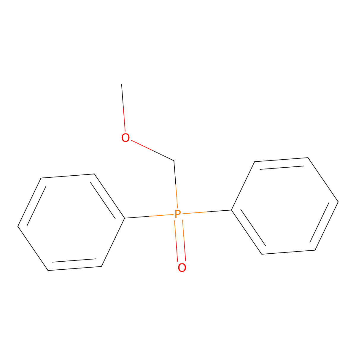 (Methoxymethyl)diphenylphosphine oxide molecular structure, CAS 4455-77-0