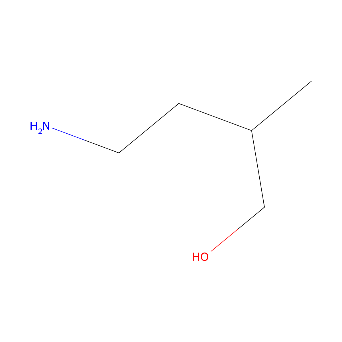 4-Amino-2-methyl-1-butanol molecular structure, CAS 44565-27-7