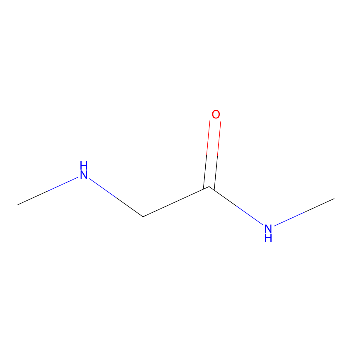 N-methyl-2-(methylamino)acetamide molecular structure, CAS 44565-47-1