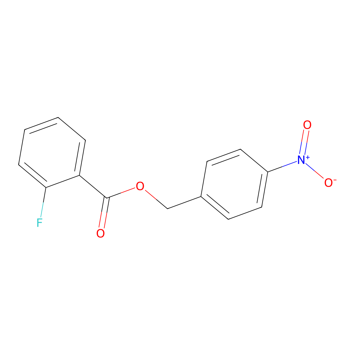 4-Nitrobenzyl 2-fluorobenzoate molecular structure, CAS 4457-42-5
