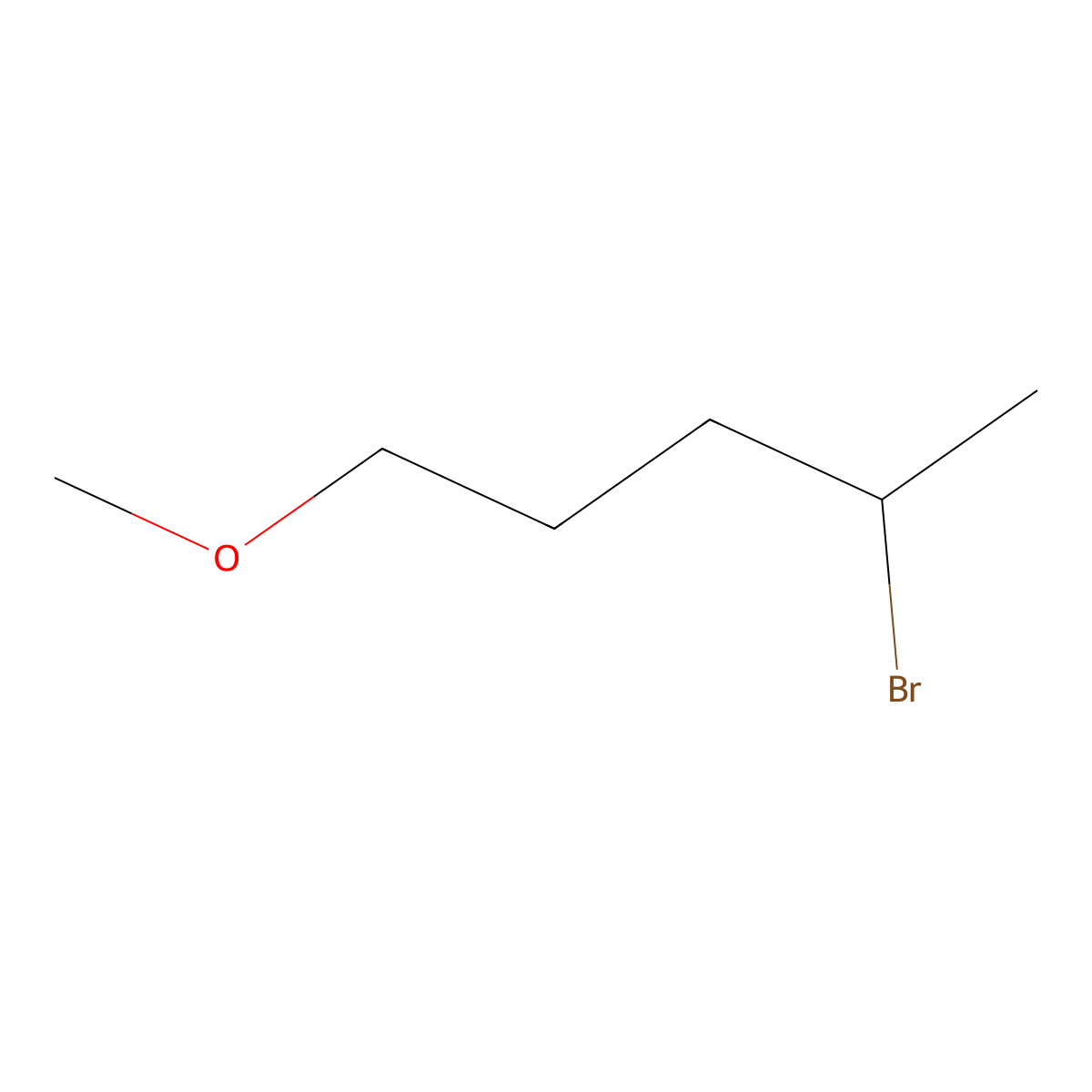 4-Bromo-1-methoxypentane molecular structure, CAS 4457-68-5