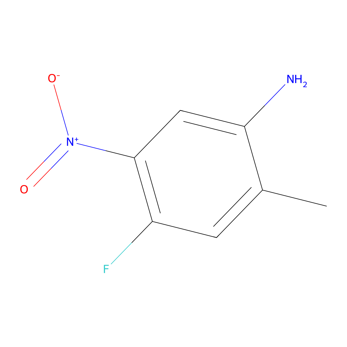 4-Fluoro-2-methyl-5-nitroaniline molecular structure, CAS 446-18-4