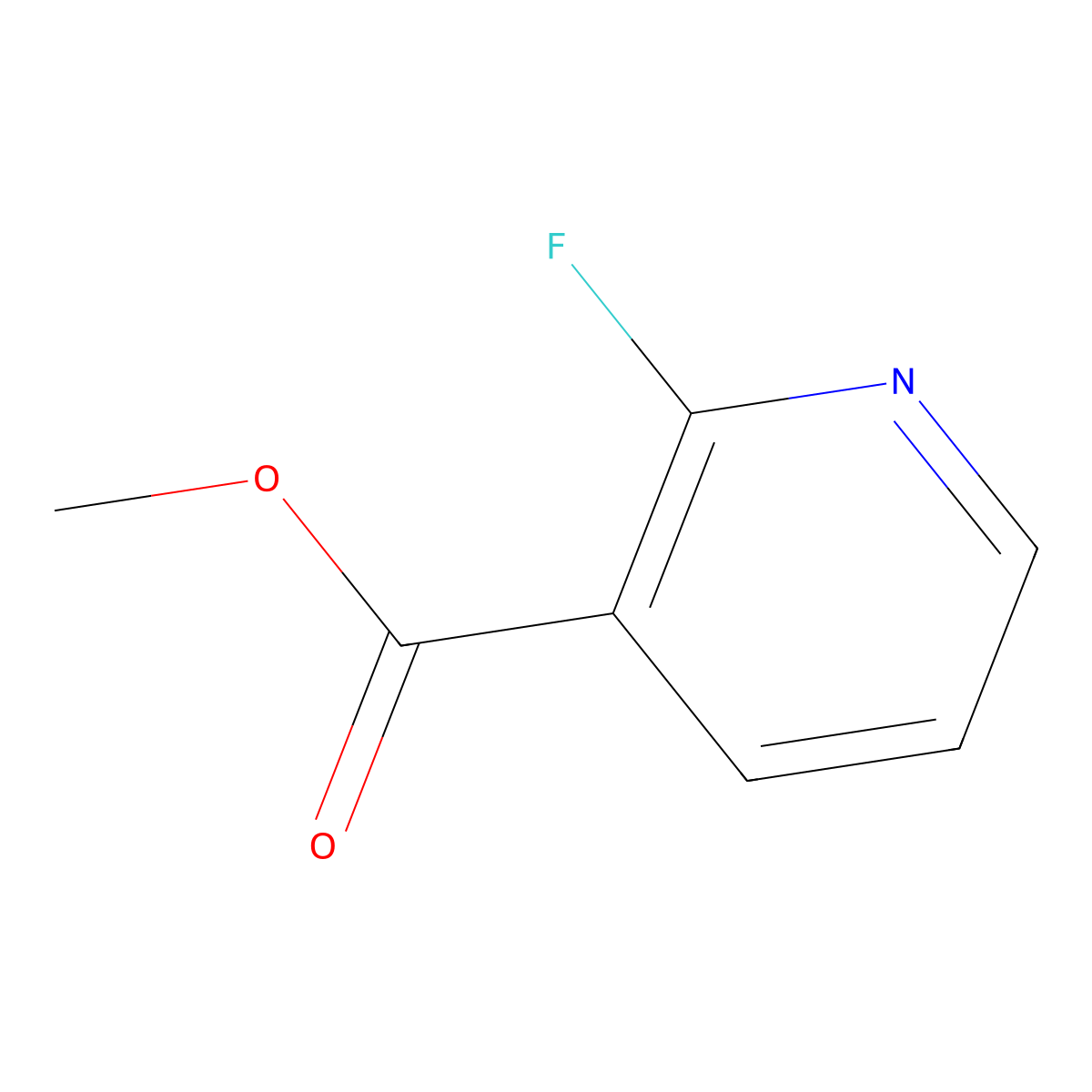 Methyl 2-fluoronicotinate molecular structure, CAS 446-26-4