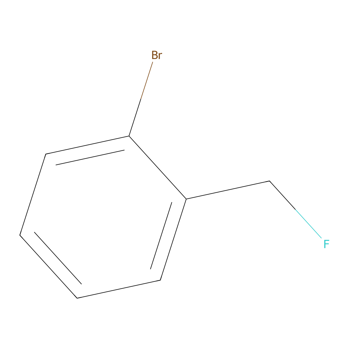1-Bromo-2-(fluoromethyl)benzene molecular structure, CAS 446-47-9
