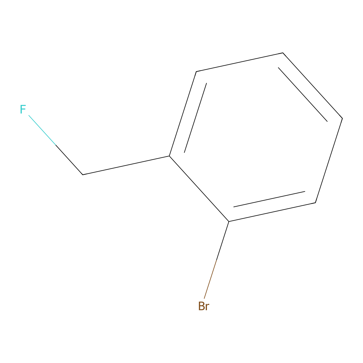 1-Bromo-2-(fluoromethyl)benzene molecular structure, CAS 446-47-9