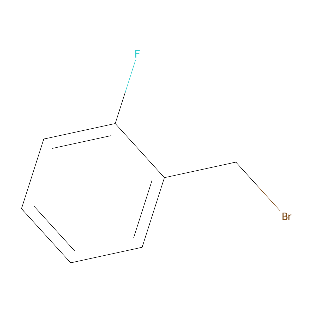 alpha-Bromo-o-fluorotoluene molecular structure, CAS 446-48-0