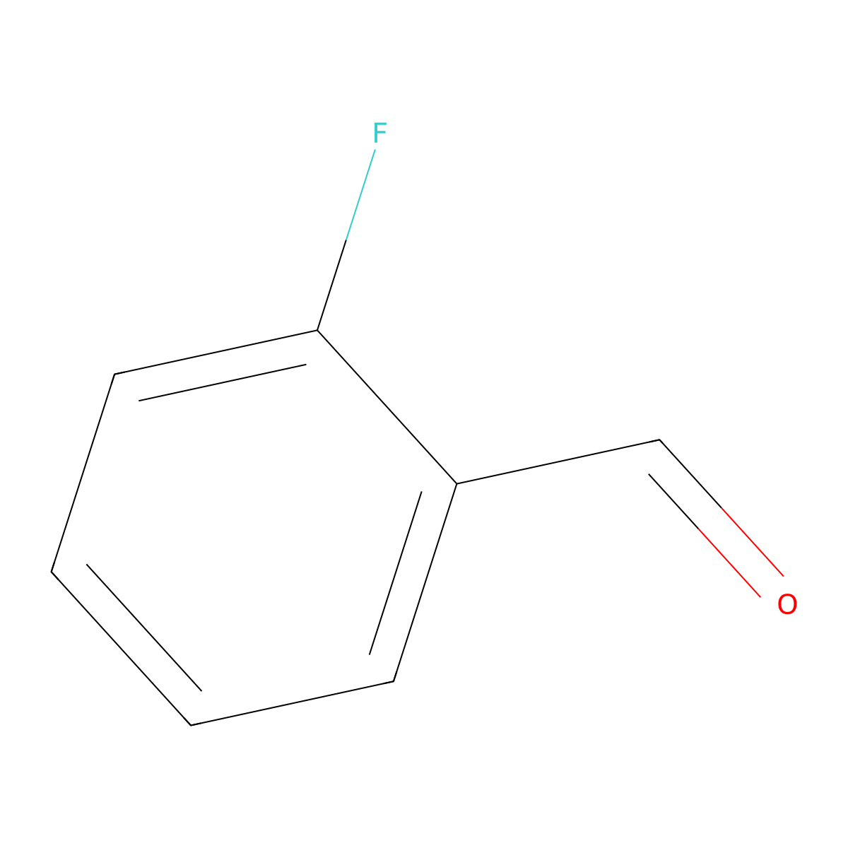 o-Fluorobenzaldehyde molecular structure, CAS 446-52-6