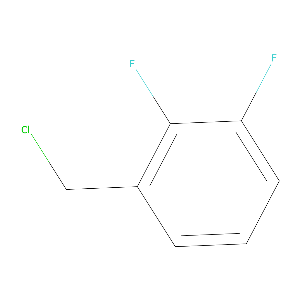 1-(Chloromethyl)-2,3-difluorobenzene molecular structure, CAS 446-57-1