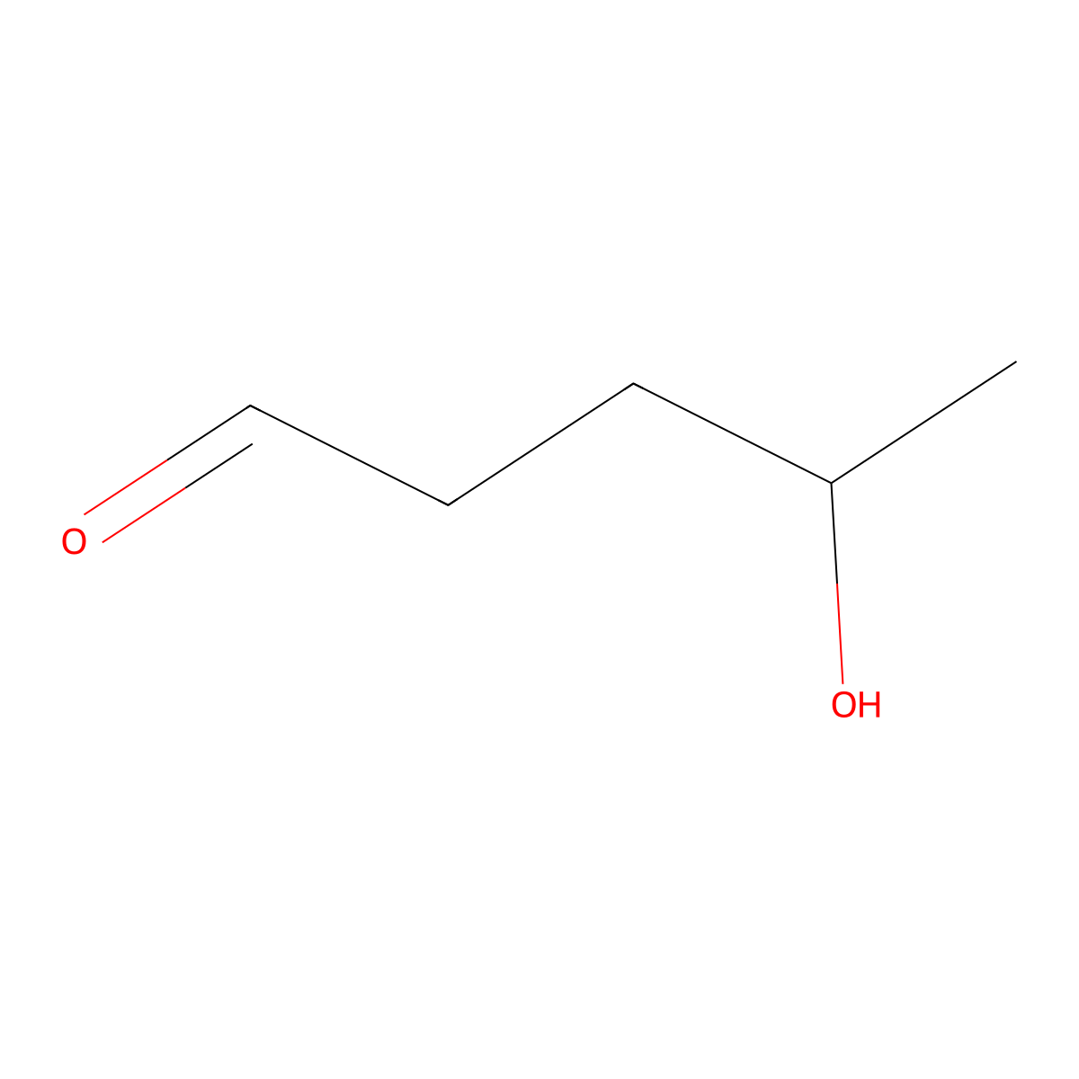 4-Hydroxypentanal molecular structure, CAS 44601-24-3