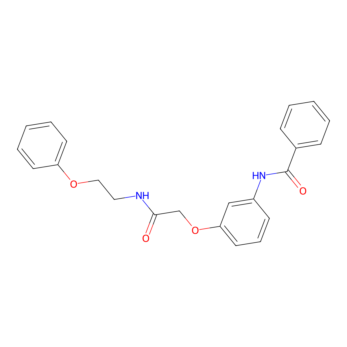 N-[3-[2-oxo-2-(2-phenoxyethylamino)ethoxy]phenyl]benzamide molecular structure, CAS 446029-93-2