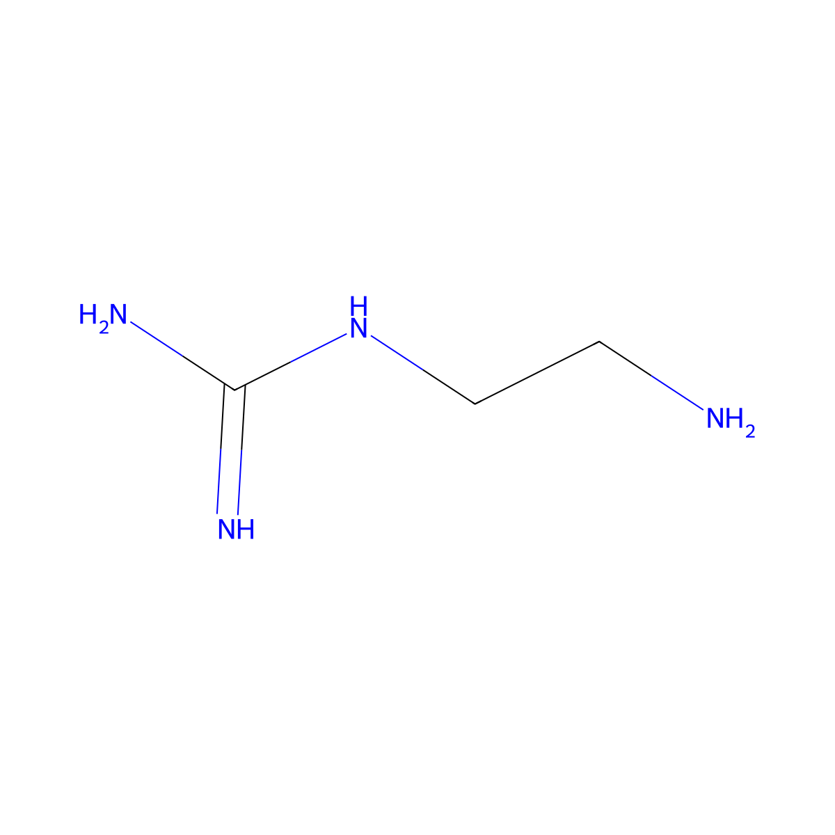 n-(2-Aminoethyl)guanidine molecular structure, CAS 44604-32-2