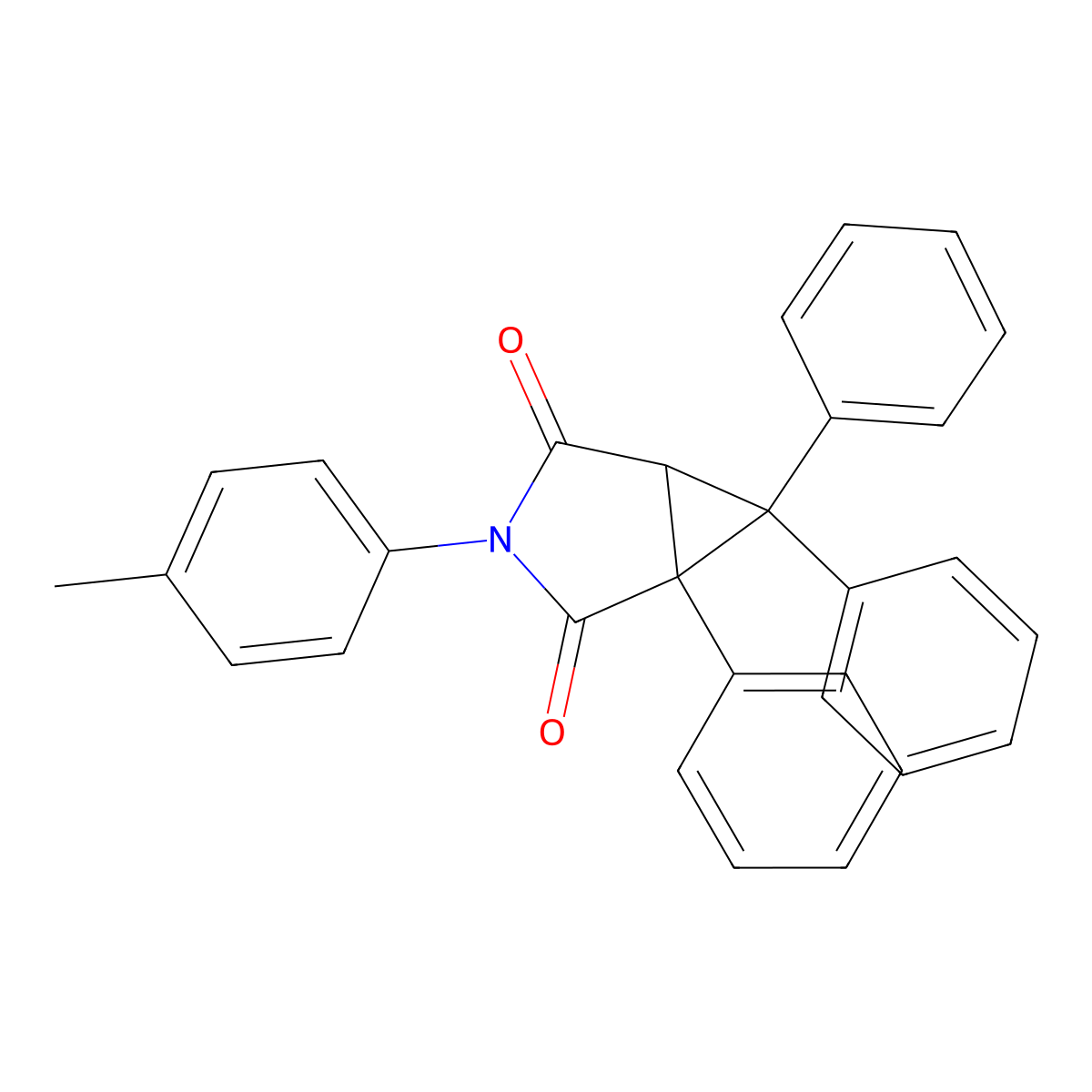 3-(4-Methylphenyl)-1,6,6-triphenyl-3-azabicyclo[3.1.0]hexane-2,4-dione molecular structure, CAS 446042-22-4