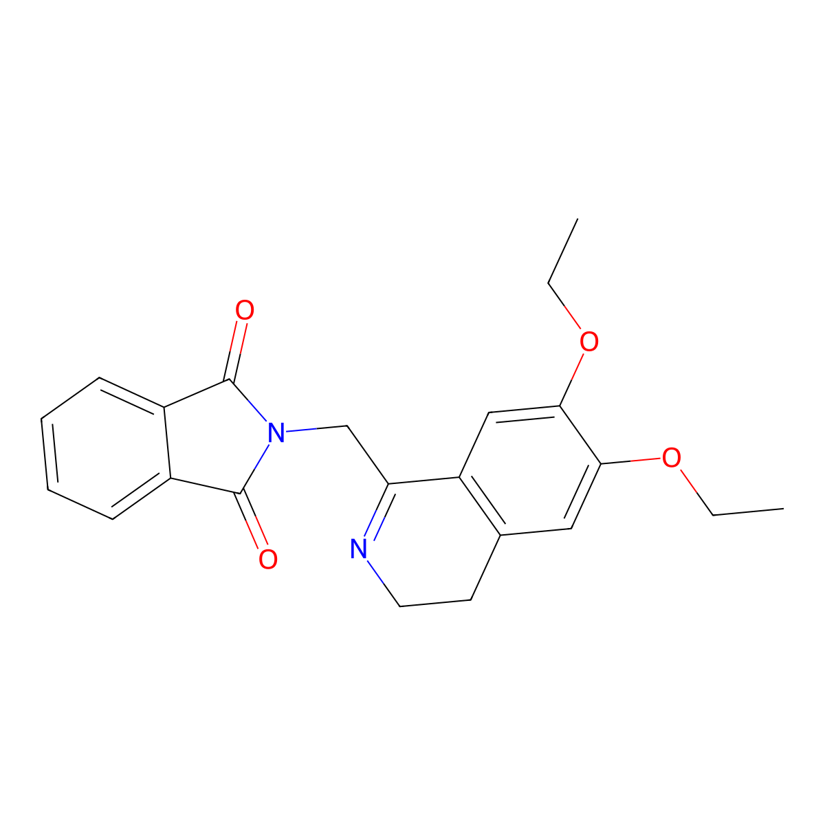 N-[(6,7-Diethoxy-3,4-dihydroisoquinolin-1-yl)methyl]phthalimide molecular structure, CAS 446053-28-7
