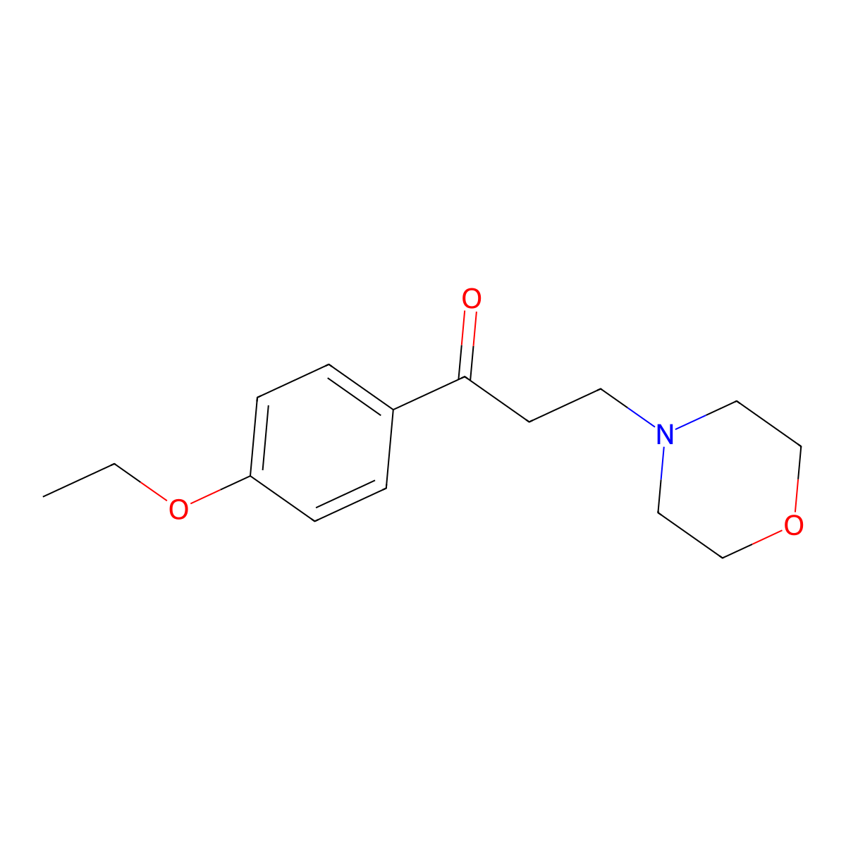 1-(4-Ethoxyphenyl)-3-morpholinopropan-1-one molecular structure, CAS 446054-27-9