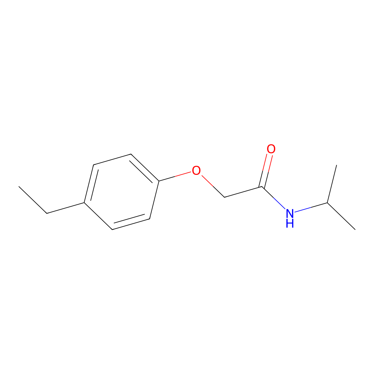 2-(4-ethylphenoxy)-N-propan-2-ylacetamide molecular structure, CAS 446059-37-6
