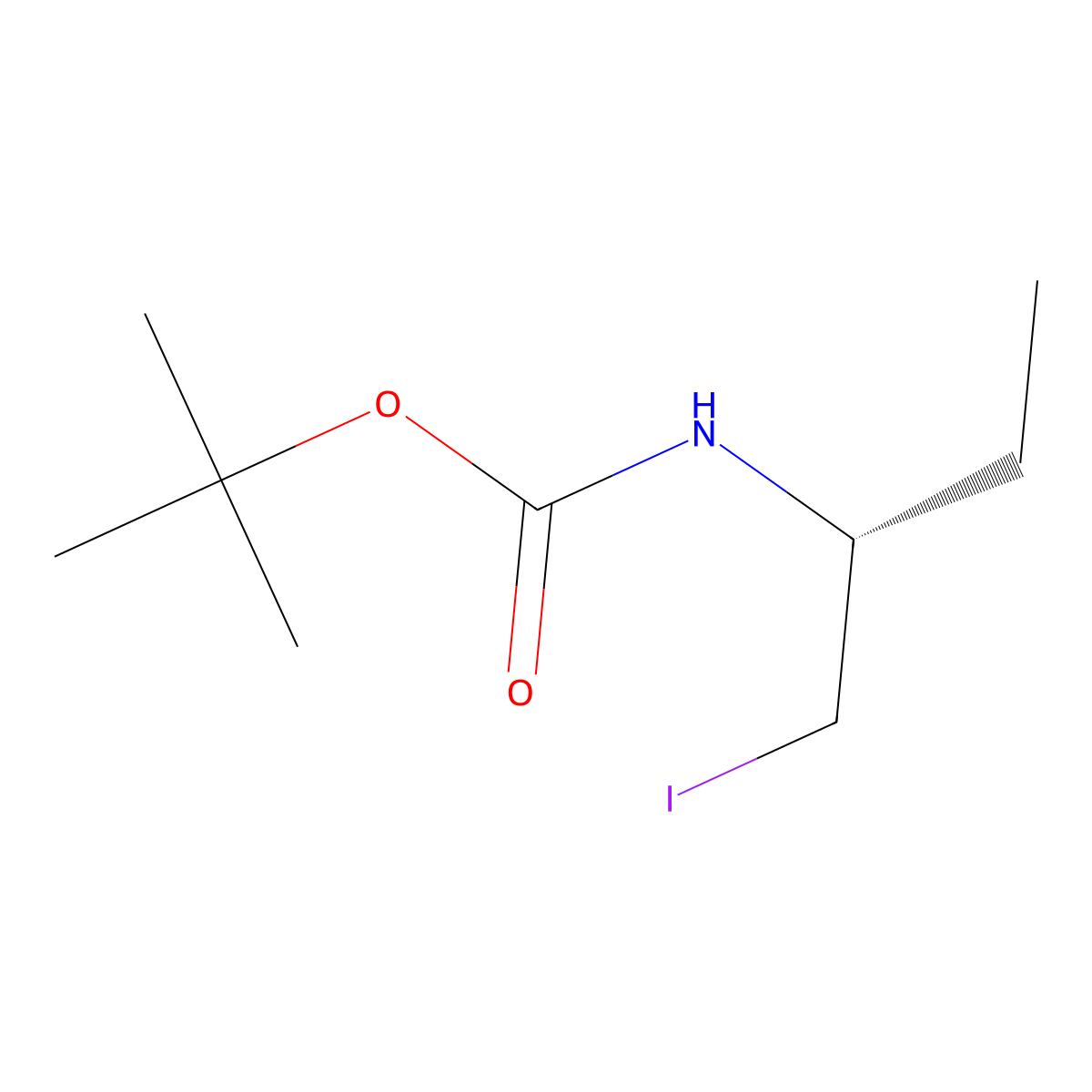 (R)-tert-Butyl (1-iodobutan-2-yl)carbamate molecular structure, CAS 446060-79-3