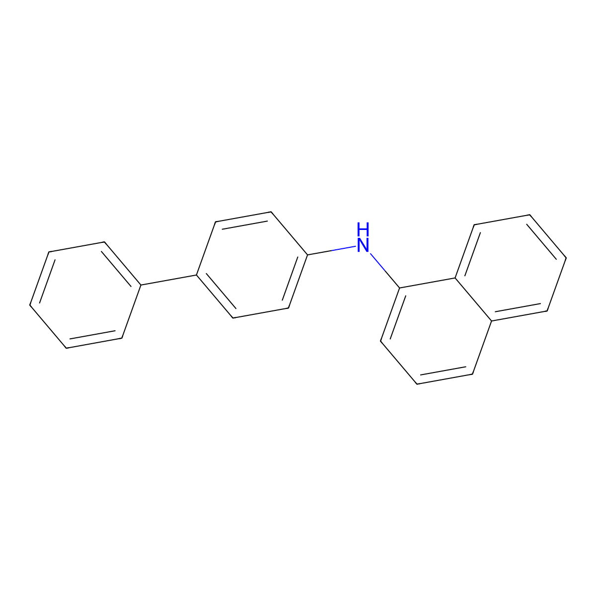 N-(4-Biphenylyl)-1-naphthylamine molecular structure, CAS 446242-37-1