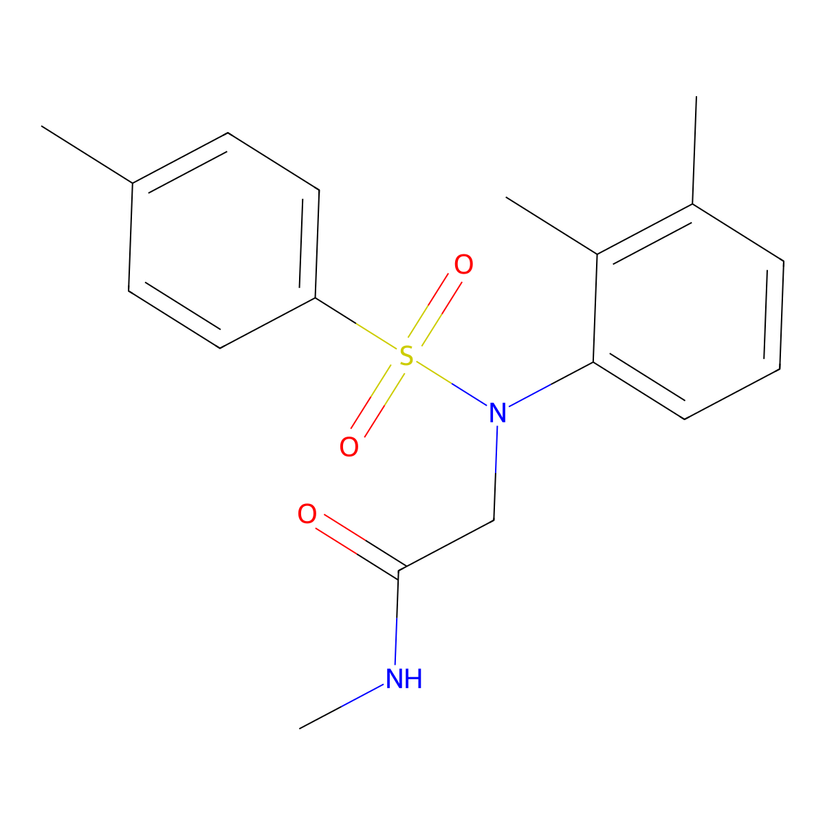 2-(2,3-dimethyl-N-(4-methylphenyl)sulfonylanilino)-N-methylacetamide molecular structure, CAS 446249-83-8