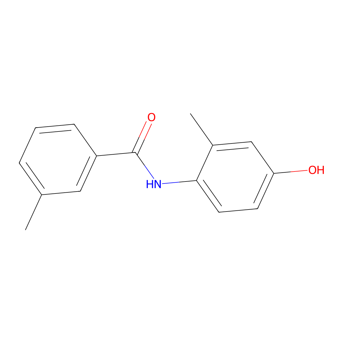 N-(4-hydroxy-2-methylphenyl)-3-methylbenzamide molecular structure, CAS 446269-30-3