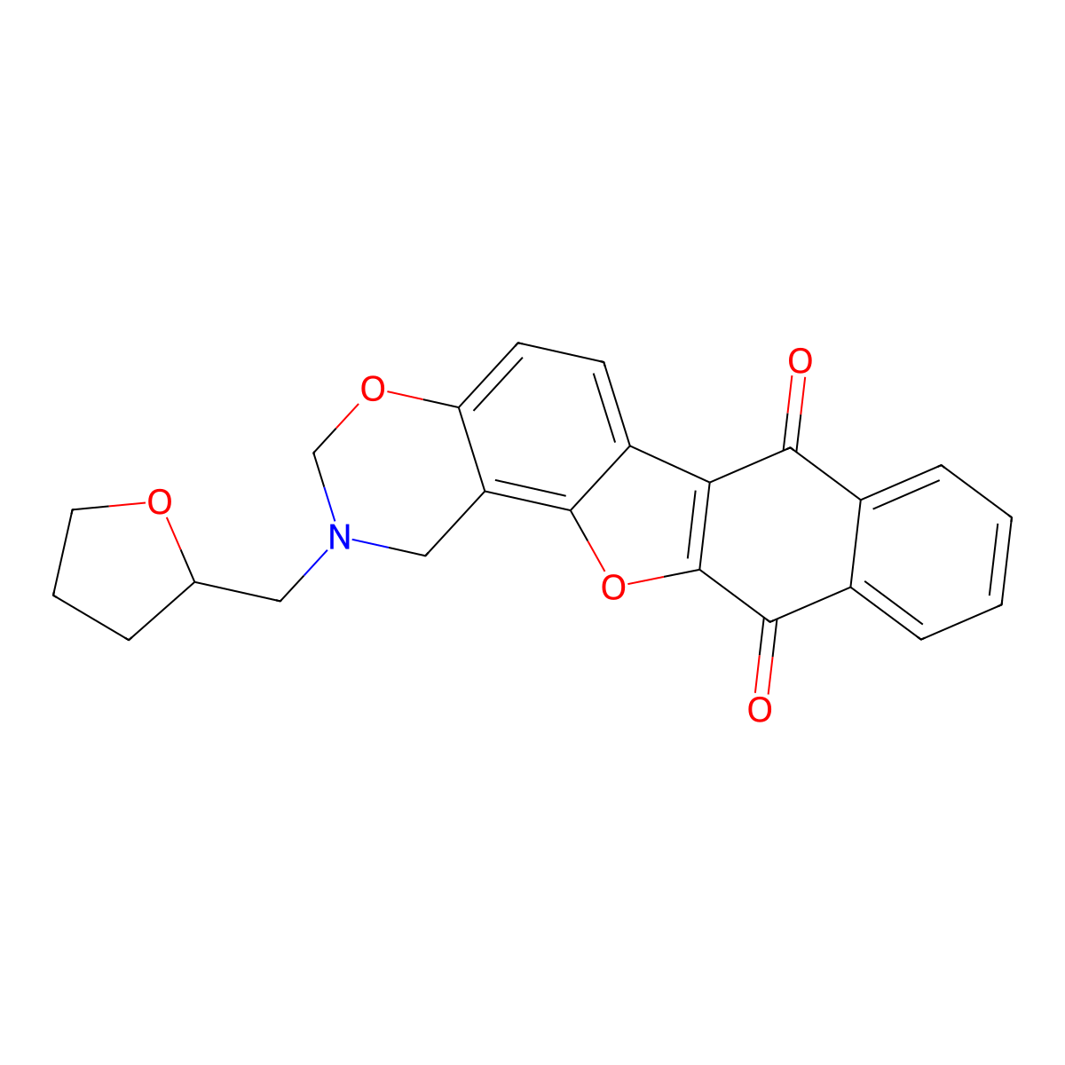 16-[(Oxolan-2-yl)methyl]-12,18-dioxa-16-azapentacyclo[11.8.0.0^{2,11}.0^{4,9}.0^{14,19}]henicosa-1(13),2(11),4(9),5,7,14(19),20-heptaene-3,10-dione molecular structure, CAS 446269-64-3