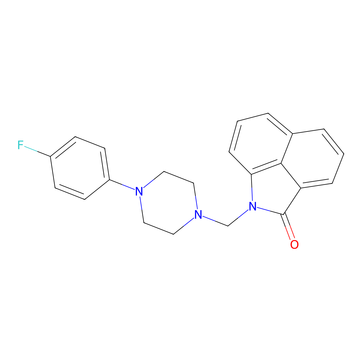 1-((4-(4-fluorophenyl)piperazin-1-yl)methyl)benzo[cd]indol-2(1H)-one molecular structure, CAS 446270-14-0