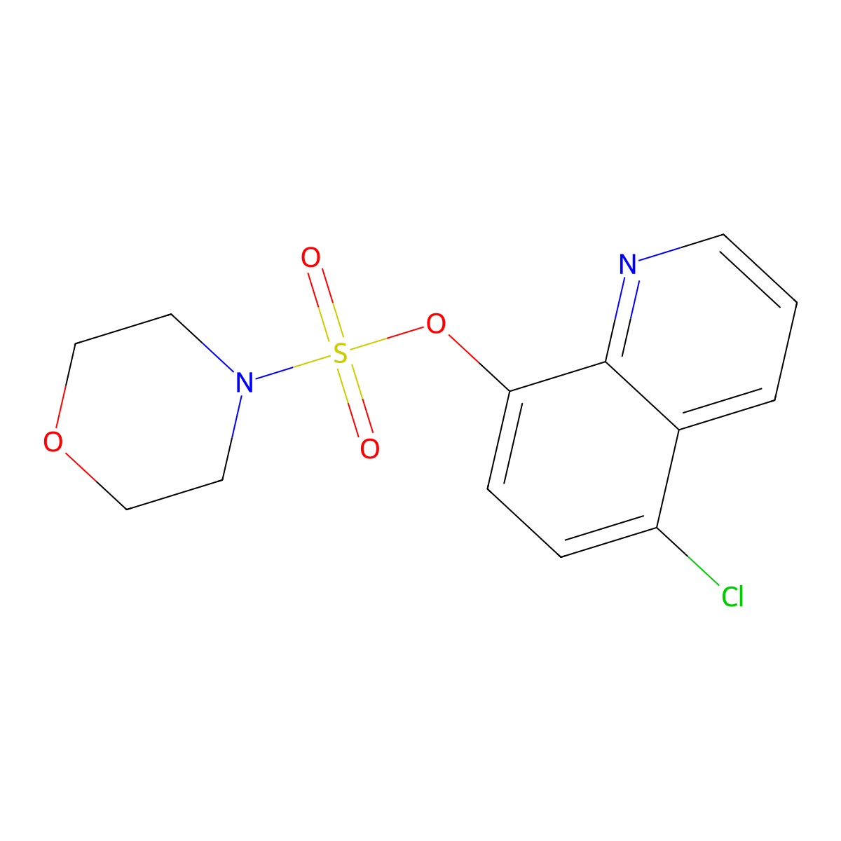 5-Chloro-8-quinolinyl 4-morpholinesulfonate molecular structure, CAS 446270-77-5