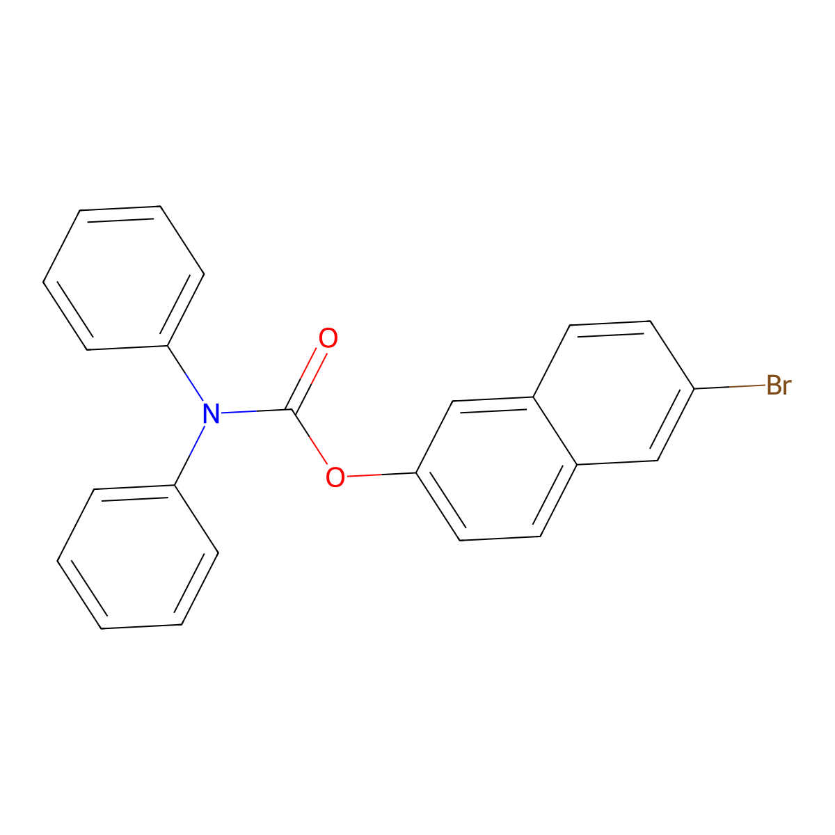 (6-bromo(2-naphthyloxy))-N,N-dibenzamide molecular structure, CAS 446270-80-0