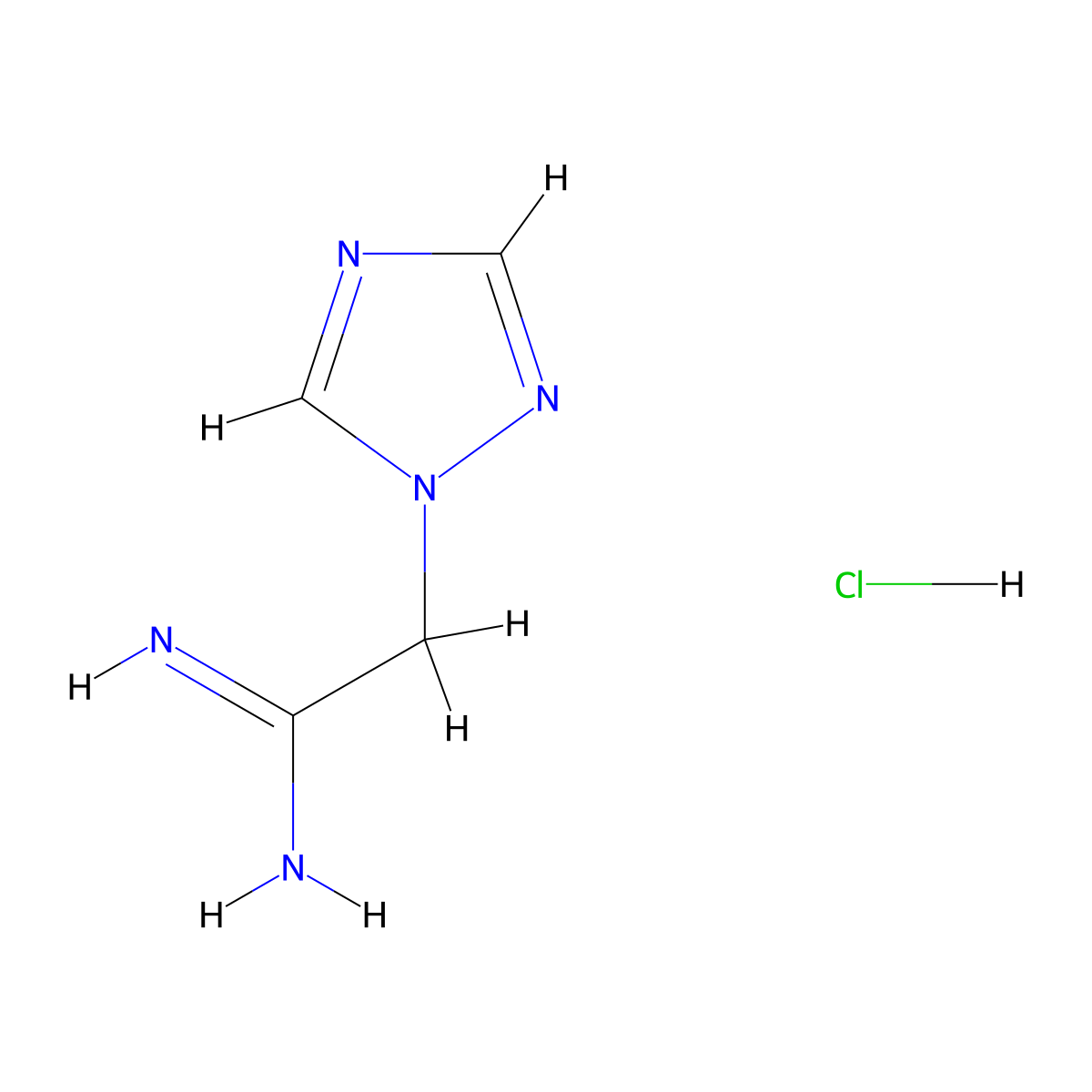 2-(1H-1,2,4-triazol-1-yl)ethanimidamide hydrochloride molecular structure, CAS 446276-04-6