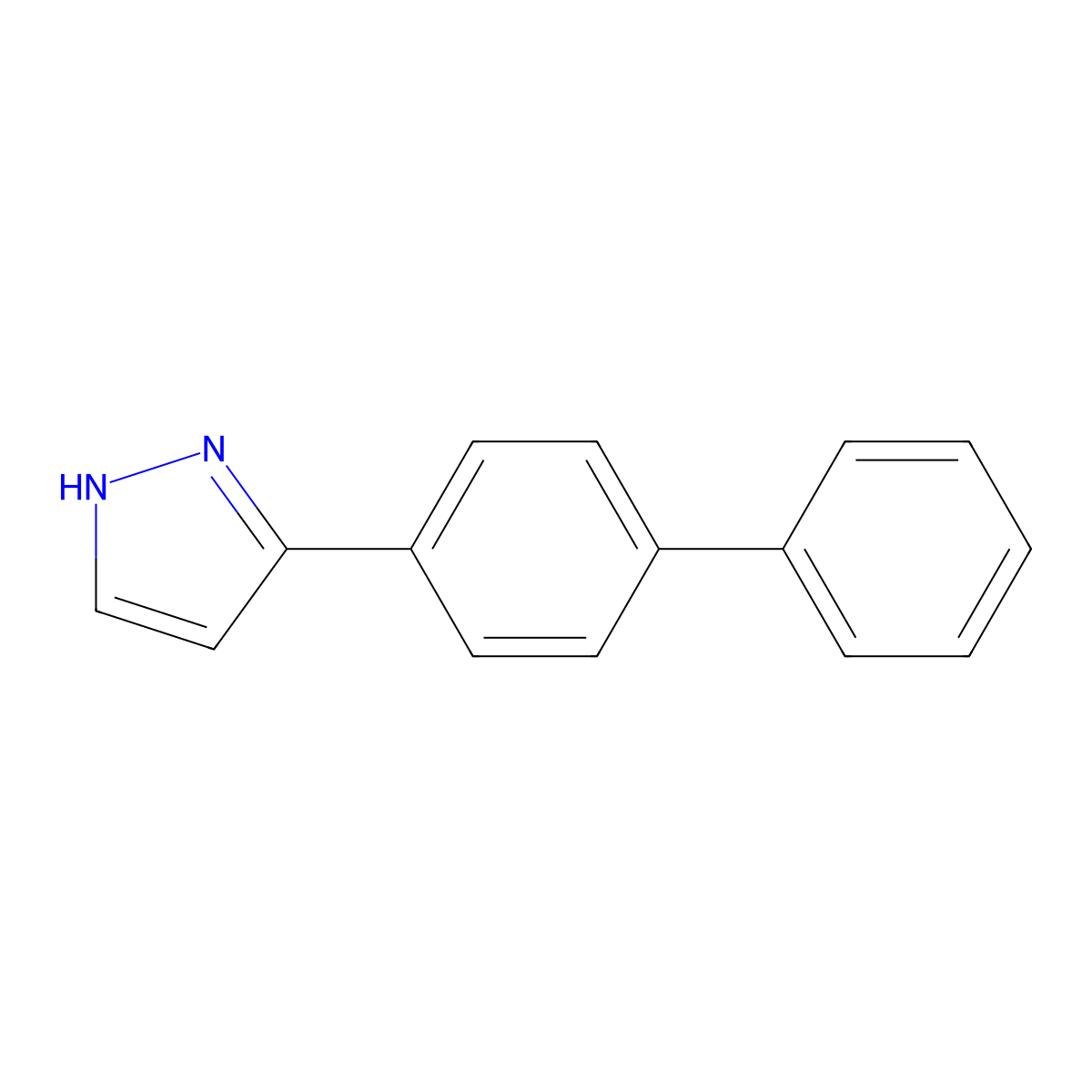 3-[1,1'-Biphenyl]-4-yl-1H-pyrazole molecular structure, CAS 446276-22-8