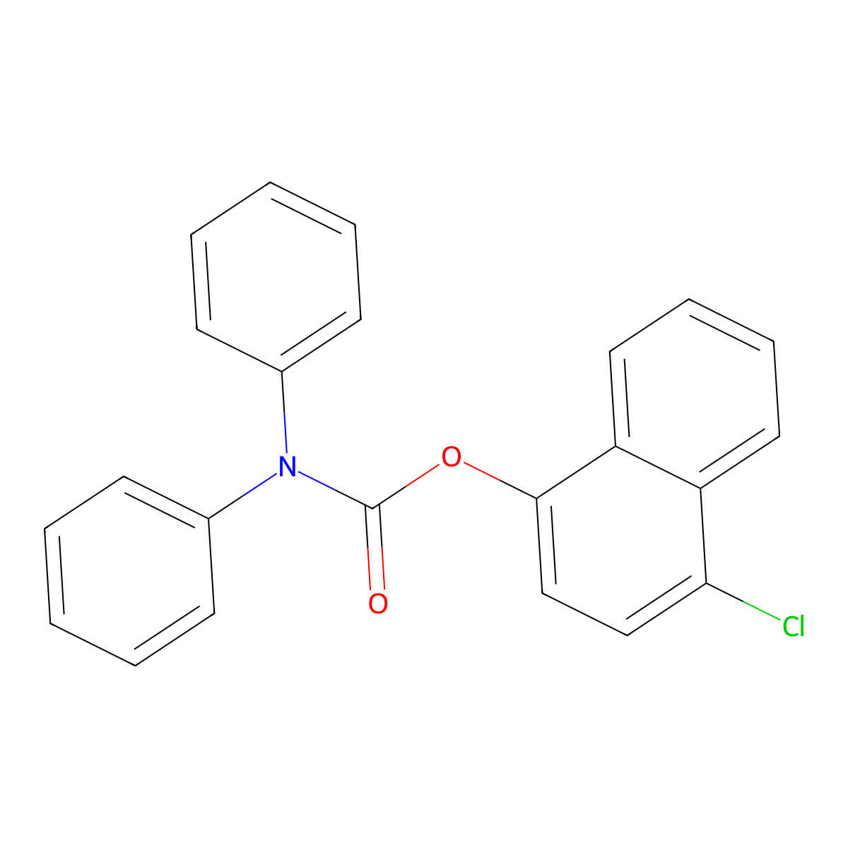 4-chloronaphthalen-1-yl N,N-diphenylcarbamate molecular structure, CAS 446277-37-8