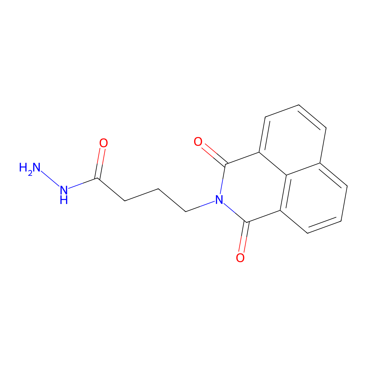 4-(1,3-dioxo-1H-benzo[de]isoquinolin-2(3H)-yl)butanehydrazide molecular structure, CAS 446278-69-9