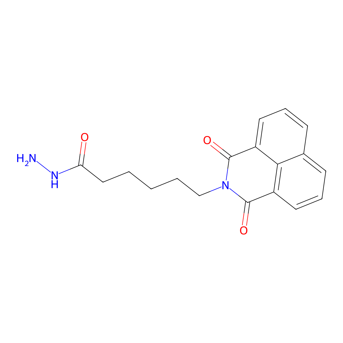 6-(1,3-dioxo-1H-benzo[de]isoquinolin-2(3H)-yl)hexanehydrazide molecular structure, CAS 446278-70-2