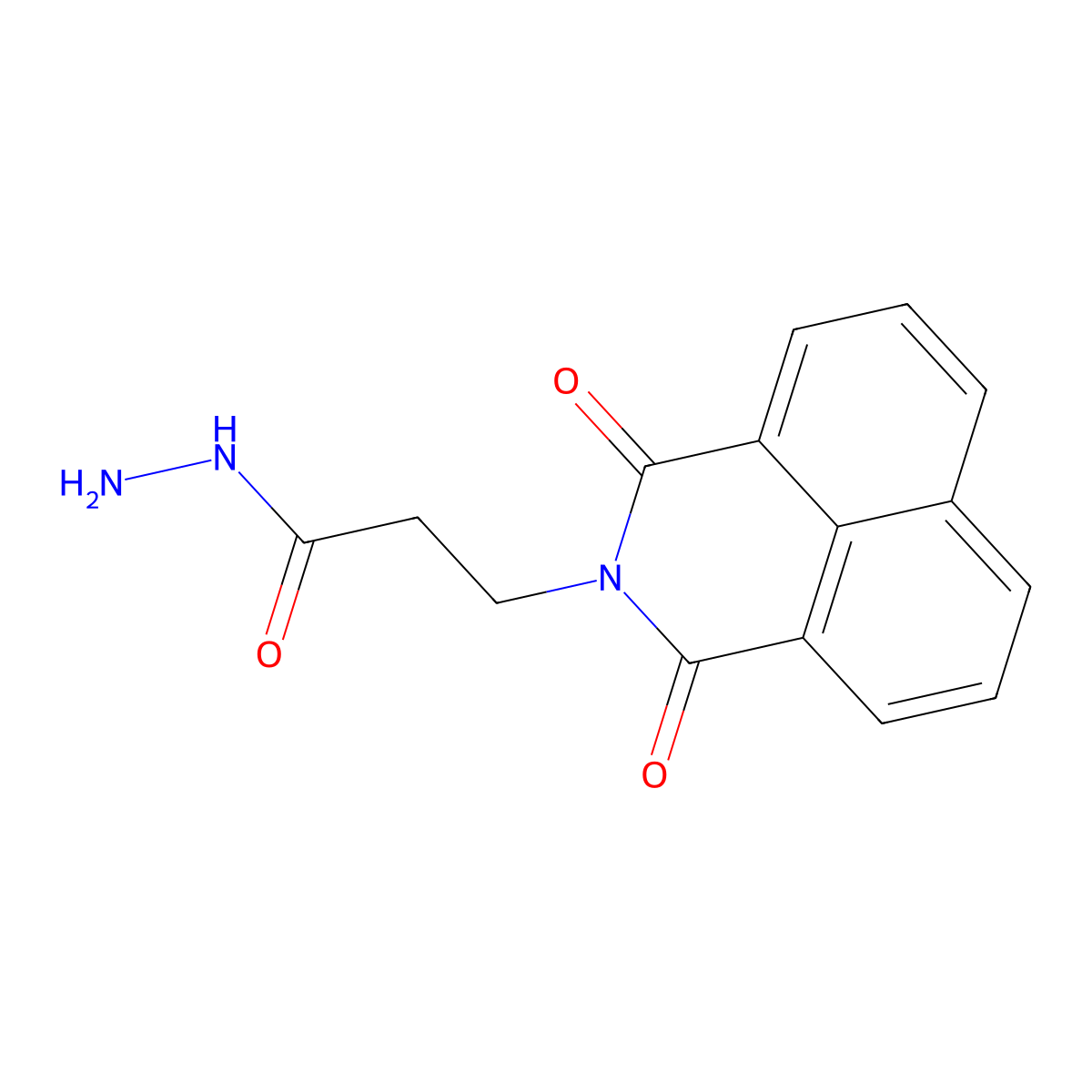 3-(1,3-dioxo-1H-benzo[de]isoquinolin-2(3H)-yl)propanehydrazide molecular structure, CAS 446278-71-3