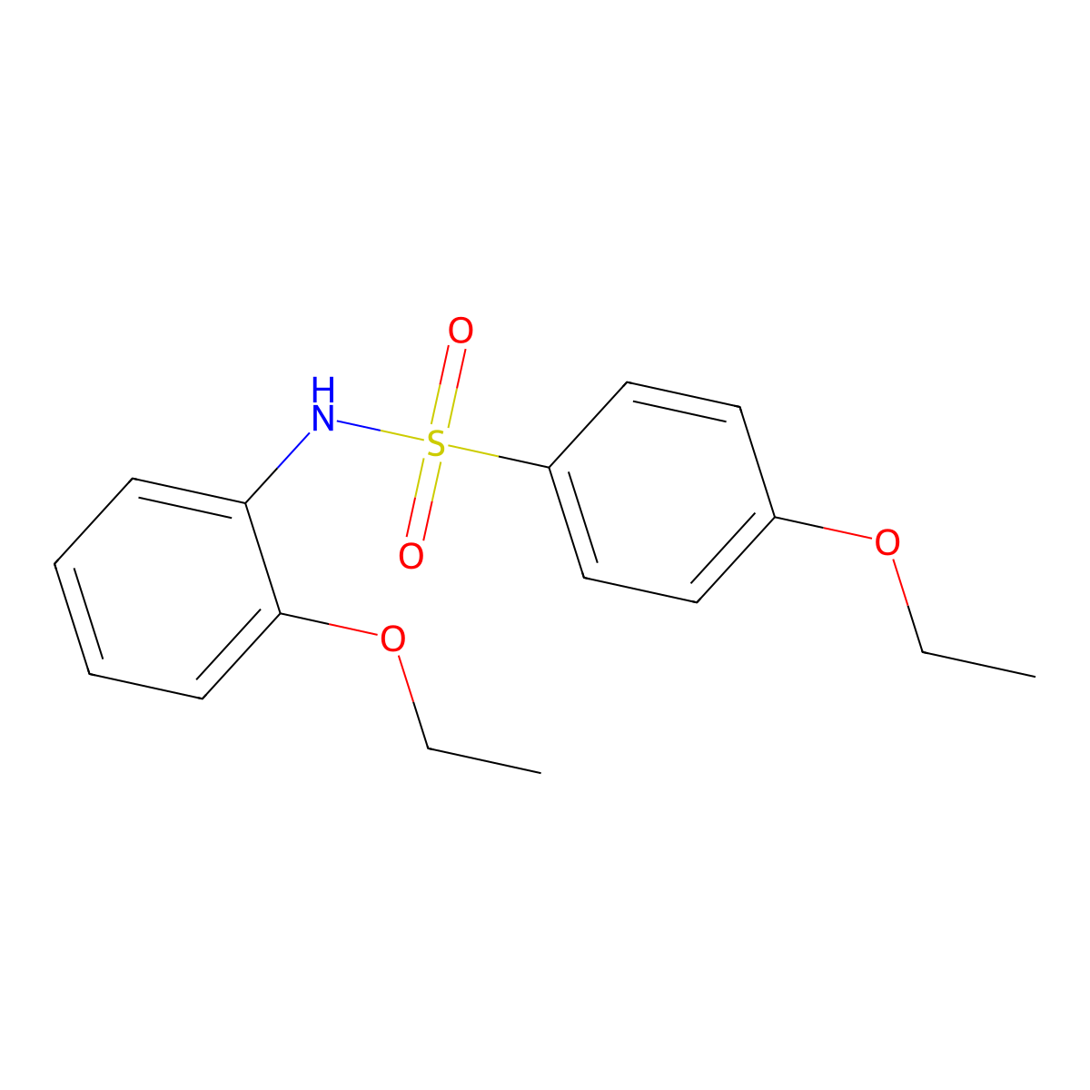 4-ethoxy-N-(2-ethoxyphenyl)benzenesulfonamide molecular structure, CAS 446280-24-6